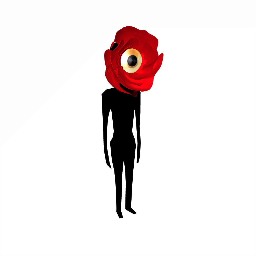 Quick roseman 3D model with color pass