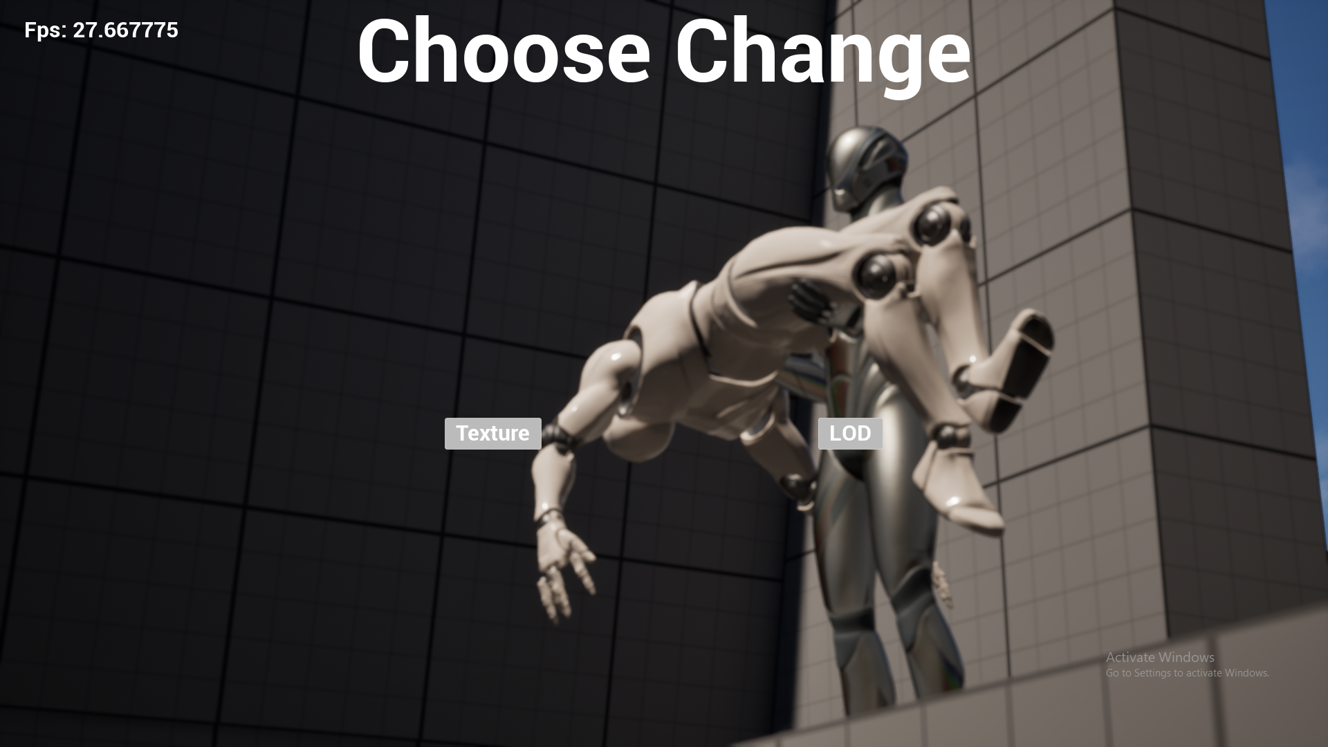 Choose change screen in Real FPS