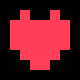 Heart icon projectile sprite for Cosmic YenJai